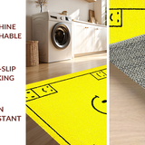 Ultra Soft Area Rug, Non Slip, Stain Resistant, Washable Area Rugs for Living Room, Bedroom, Joyful Modernist Aesthetic Flair(Yellow)