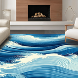 Serene Turquoise Wave Arrangement(Blue)