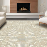 Stylish Cream and White Symmetry(Beige)