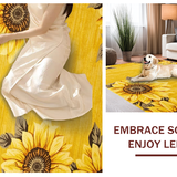 Ultra Soft Area Rug, Non Slip, Stain Resistant, Washable Area Rugs for Living Room, Bedroom, Vibrant Nature-Inspired Design Theme(Yellow)