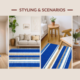 Coastal Inspired Striped Accent(Blue)