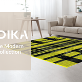 Ultra Soft Area Rug, Non Slip, Stain Resistant, Washable Area Rugs for Living Room, Bedroom, Humorous Animal Print Aesthetic(Black)