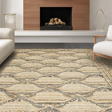 Ultra Soft Area Rug, Non Slip, Stain Resistant, Washable Area Rugs for Living Room, Bedroom, Unique Cozy Animal Print(Beige)