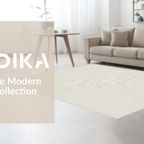 Stylish Modern Textured Oval(Beige)