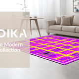 Ultra Soft Area Rug, Non Slip, Stain Resistant, Washable Area Rugs for Living Room, Bedroom, Vibrant Abstract Playful Graphics(Pink)