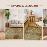 Ultra Soft Area Rug, Non Slip, Stain Resistant, Washable Area Rugs for Living Room, Bedroom, Artistic Abstract Animal Design(Beige)