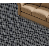 Ultra Soft Area Rug, Non Slip, Stain Resistant, Washable Area Rugs for Living Room, Bedroom, Vintage Monochrome Checkerboard Aesthetic(Black)