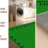 Ultra Soft Area Rug, Non Slip, Stain Resistant, Washable Area Rugs for Living Room, Bedroom, Cozy Green and Black Textiles(Green)
