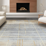Contemporary Textured Medallion(Gray)