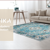 Blue Floral Tapestry(Blue)