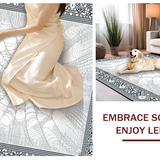 Eerie Black and White Web Motif(Gray)