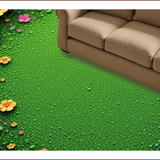 Ultra Soft Area Rug, Non Slip, Stain Resistant, Washable Area Rugs for Living Room, Bedroom, Nature-Inspired Non-Slip Living Room Rug(Green)