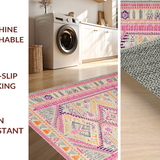 Vibrant Cozy Jute Fusion Design(Pink)