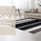 Lively Contemporary Black Beige Fusion(Black)