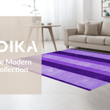 Ultra Soft Area Rug, Non Slip, Stain Resistant, Washable Area Rugs for Living Room, Bedroom, Whimsical Purple Plush Delight(Purple)