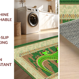 Distinctive Artistic Alligator Motif(Green)