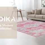 Ultra Soft Area Rug, Non Slip, Stain Resistant, Washable Area Rugs for Living Room, Bedroom, Luxurious Ombre Floral Arrangement(Pink)