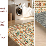 Contemporary Warm Floral Fusion(Beige)