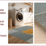 Ultra Soft Area Rug, Non Slip, Stain Resistant, Washable Area Rugs for Living Room, Bedroom, Modern Thin Area Rug for Dining Table Decor(Gray)