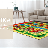 Ultra Soft Area Rug, Non Slip, Stain Resistant, Washable Area Rugs for Living Room, Bedroom, Kids Traffic Play Mat(Red)