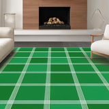 Cozy Winter Themed Patterned Mat(Green)