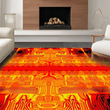 Dynamic Geometric Lava Illusion(Red)