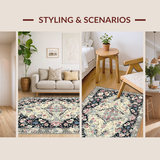 Luxurious Textured Floral Design(Ivory)