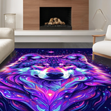 Ultra Soft Area Rug, Non Slip, Stain Resistant, Washable Area Rugs for Living Room, Bedroom, Striking Playful Nebula Theme(Purple)