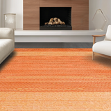 Ultra Soft Area Rug, Non Slip, Stain Resistant, Washable Area Rugs for Living Room, Bedroom, Vibrant Cozy Textured Experience(Orange)