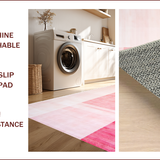 Ultra Soft Area Rug, Non Slip, Stain Resistant, Washable Area Rugs for Living Room, Bedroom, ombre faux wool nursery(Pink)