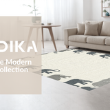 Contemporary Ivory Elephant Artwork(Gray)