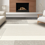 Ultra Soft Area Rug, Non Slip, Stain Resistant, Washable Area Rugs for Living Room, Bedroom, Vibrant Boho Geometric Aesthetic(Beige)