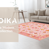 Vibrant Retro Botanical Design(Pink)