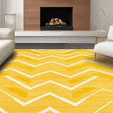 Ultra Soft Area Rug, Non Slip, Stain Resistant, Washable Area Rugs for Living Room, Bedroom, Bold Yellow Contemporary Flair(Yellow)