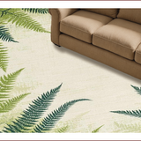 Ultra Soft Area Rug, Non Slip, Stain Resistant, Washable Area Rugs for Living Room, Bedroom, Elegant Floral Overlay Design(Beige)