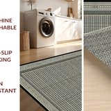 Ultra Soft Area Rug, Non Slip, Stain Resistant, Washable Area Rugs for Living Room, Bedroom, Striking Ethnic Patterned Ensemble(Gray)