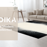 Elegant Black and Ivory Geometric Fusion(Beige)