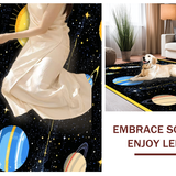 Ultra Soft Area Rug, Non Slip, Stain Resistant, Washable Area Rugs for Living Room, Bedroom, Stellar Educational Play Space(Yellow)