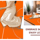 Ultra Soft Area Rug, Non Slip, Stain Resistant, Washable Area Rugs for Living Room, Bedroom, Energetic Round Sports Theme Decor(Orange)