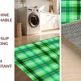 Ultra Soft Area Rug, Non Slip, Stain Resistant, Washable Area Rugs for Living Room, Bedroom, Warm Cottage Style Lattice Feel(Green)