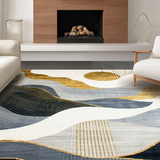 Stylish Tiled Grey and Gold Blend(Gray)