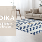 Ultra Soft Area Rug, Non Slip, Stain Resistant, Washable Area Rugs for Living Room, Bedroom, Trendy Nautical Patterned Decor Piece(Gray)