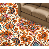 Ultra Soft Area Rug, Non Slip, Stain Resistant, Washable Area Rugs for Living Room, Bedroom, Rustic Orange Living Room Stain-Resistant Rug(Beige)
