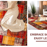 Elegant Mixed Motif in Diverse Tones(Red)