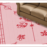 Ultra Soft Area Rug, Non Slip, Stain Resistant, Washable Area Rugs for Living Room, Bedroom, Cowgirl Boots Disco(Pink) - ODIKA