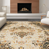 Contemporary Low Pile Ogee Aesthetic(Beige)