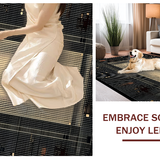 Ultra Soft Area Rug, Non Slip, Stain Resistant, Washable Area Rugs for Living Room, Bedroom, Luxurious Textured Faux Hide Element(Beige)