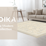 Dynamic Striped Geometric Elegance(Beige)