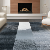 Ultra Soft Area Rug, Non Slip, Stain Resistant, Washable Area Rugs for Living Room, Bedroom, Ultra-Thin Stain Resistant Rug With Contemporary Fade Design For Hallway(Gray)