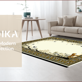 Ultra Soft Area Rug, Non Slip, Stain Resistant, Washable Area Rugs for Living Room, Bedroom, Elegant Cheetah Inspired Aesthetic(Beige)